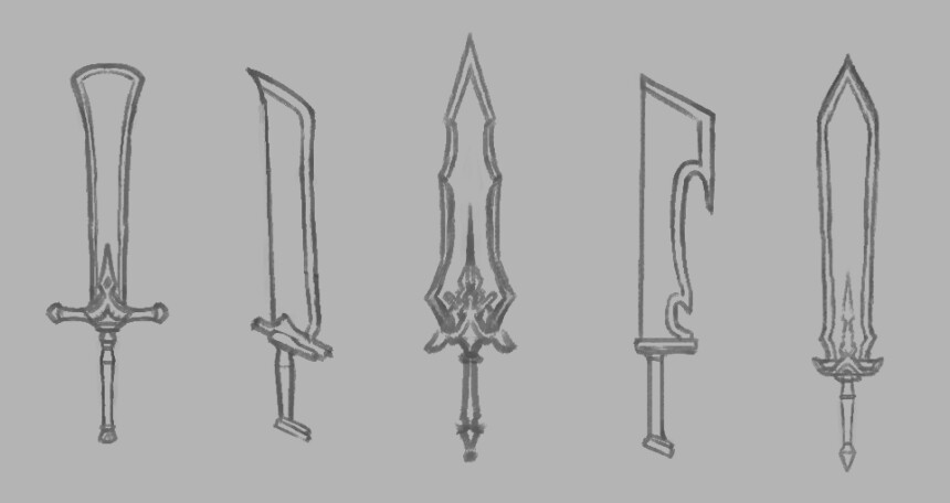 かっこいい剣の描き方 デザインの考え方 しぐにゃもブログ