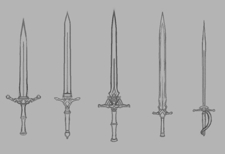 かっこいい剣の描き方 デザインの考え方 しぐにゃもブログ