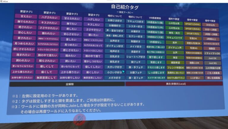 [VRChat] How to display tag markers above your head | しぐにゃもブログ