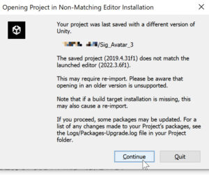 【VRChat】プロジェクトをUnity2022.3.6f1にアップデートする方法 | しぐにゃもブログ